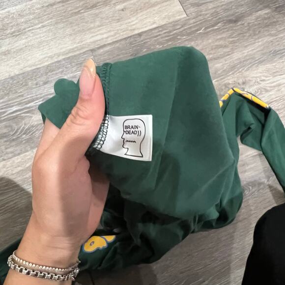 Brain Dead Green Cheetah Long Sleeve T-shirt Size Large - Picture 5 of 7